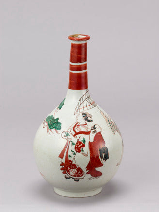 Blue and White Landscape Porcelain Jar